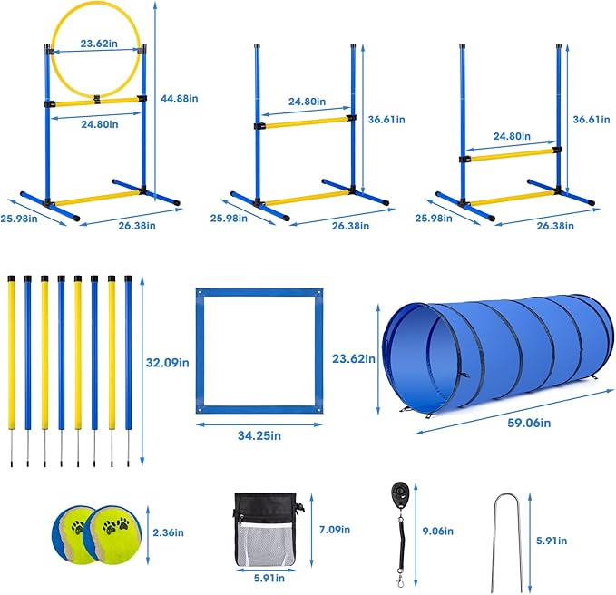 Dog Agility Course Backyard Set,Dog Agility Equipment, Dog Obstacle Course - Image 9