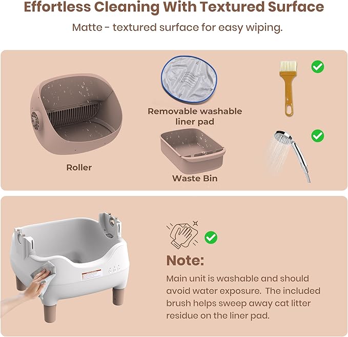 Automatic Litter Box Open Top: Self Cleaning Cat Litter Box Smart - Image 8