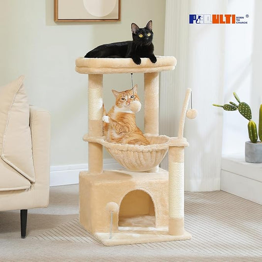 PEQULTI 4-in-1 Cat Tree, Scratching Post - Image 2