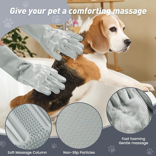 Pet Shower & Bath Supplies,Dog Shampoo Brush Set - Image 2