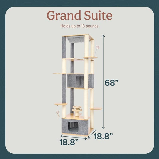 Ascentials - Grand Suite Cat Scratcher Playground - Tall Cat Tower Playground - Image 2