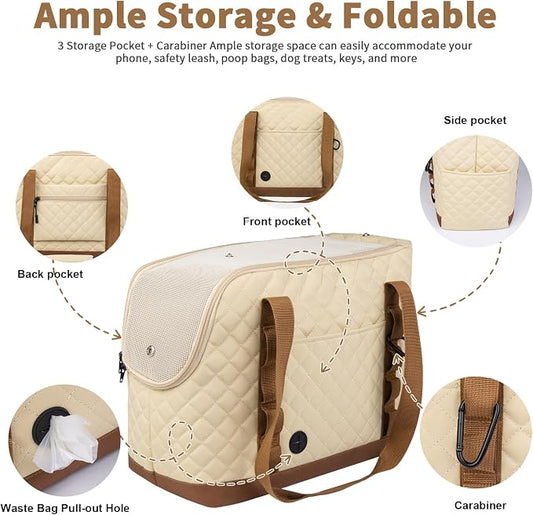 Dog Purse Carrier for Small Dogs, Soft Sided Pet Carrier - Image 2