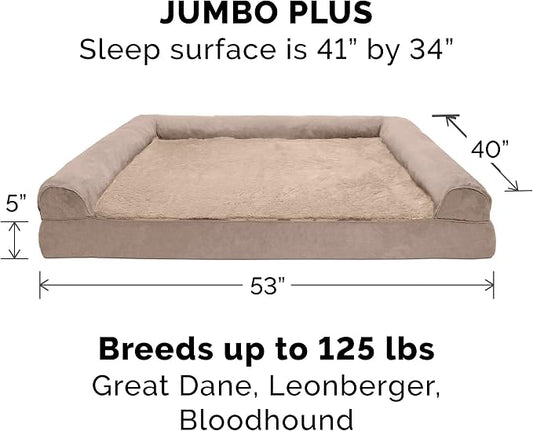 Furhaven Orthopedic Dog Bed for Large Dogs w/ Removable Bolsters & Washable - Image 2