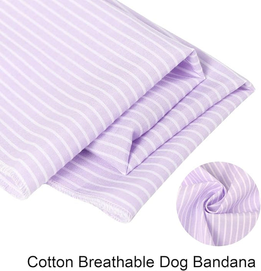 ARING PET Summer Dog Bandana-Cute Lavender Dog Bandanas, Comfortable Pet Scarf - Image 2