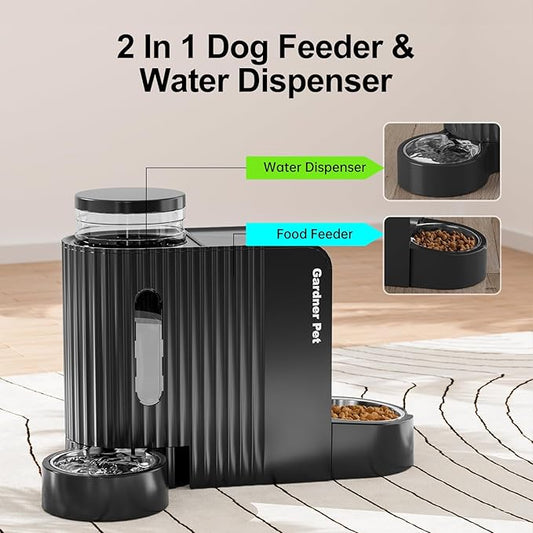 Automatic Gravity Pet Feeder, 1.8 Gallons*2 Dog Feeder and Water Dispenser Set - Image 2