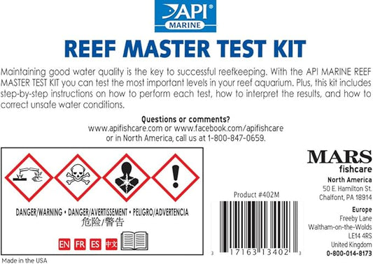 API REEF MASTER TEST KIT Reef Aquarium Water Test Kit 1-Count - Image 2