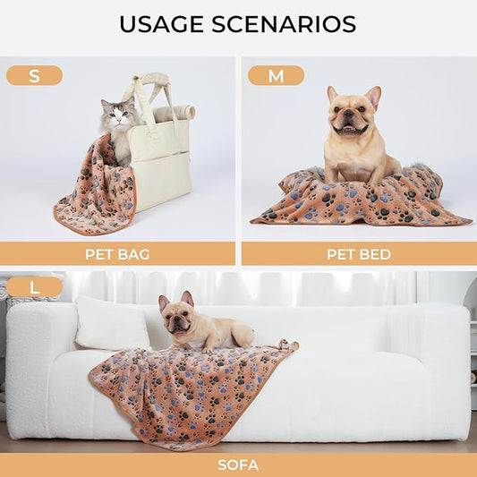 1 Pack 3 Blankets Super Soft Fluffy Premium Fleece Pet Blanket Flannel Throw - Image 2