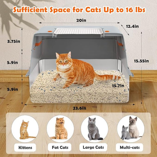 Vivifying Stainless Steel Litter Box - Image 2