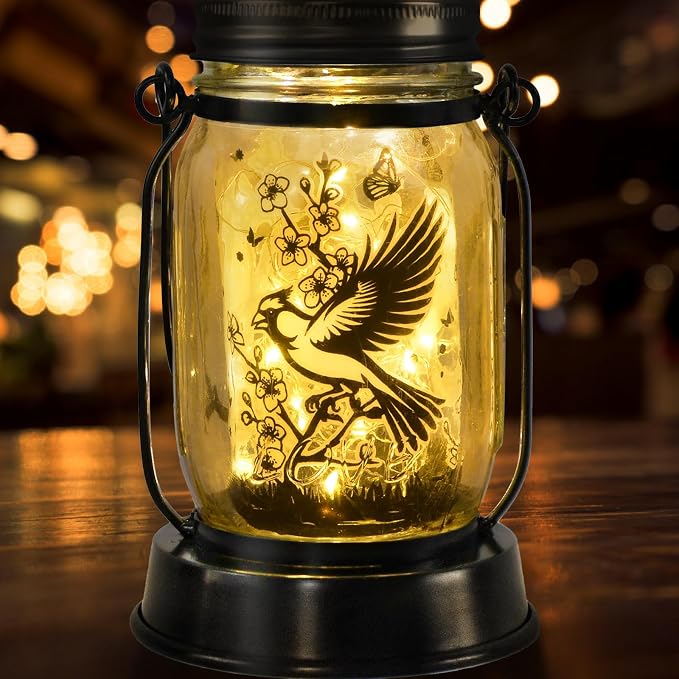 kyoryuger Cardinal Gifts for Women/Men Cardinal Solar Lanterns Mom Grandma - Image 9