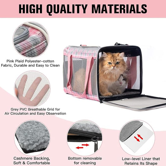 EXPAWLORER Large Cat Carrier Dog Carriers Soft - Image 2