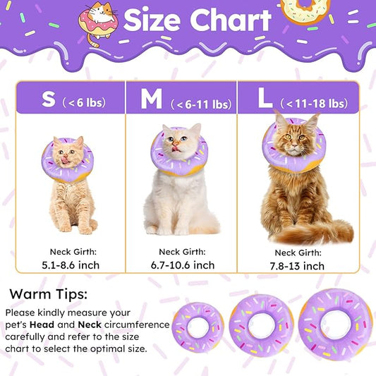 Cat Cone Collar Soft, Cat Recovery Collar - Image 2