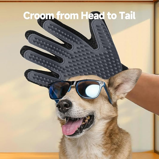 Pet Hair Removal Glove for Dogs & Cats, Bathing and Washing, Safe for - Image 2