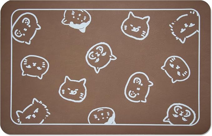 YCT Cat Food Mat for Pet Dog Food Mat, Cat Mat for Food and Water, Cat Feeding - Image 9