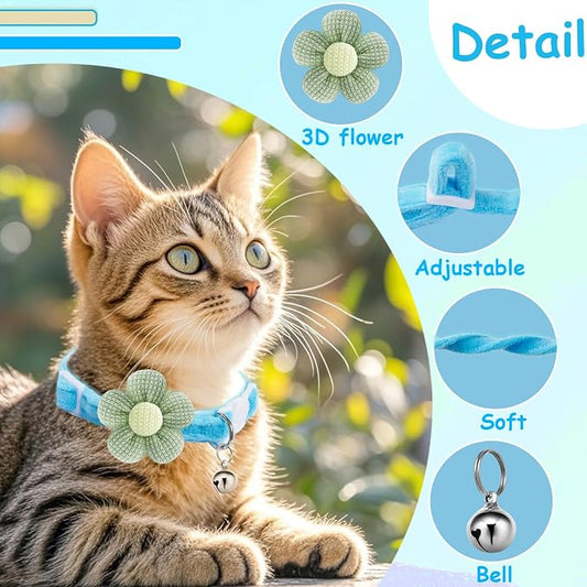 Breakaway Cat Collars with Bells, MUZIEBA Kitten Collar - Image 2