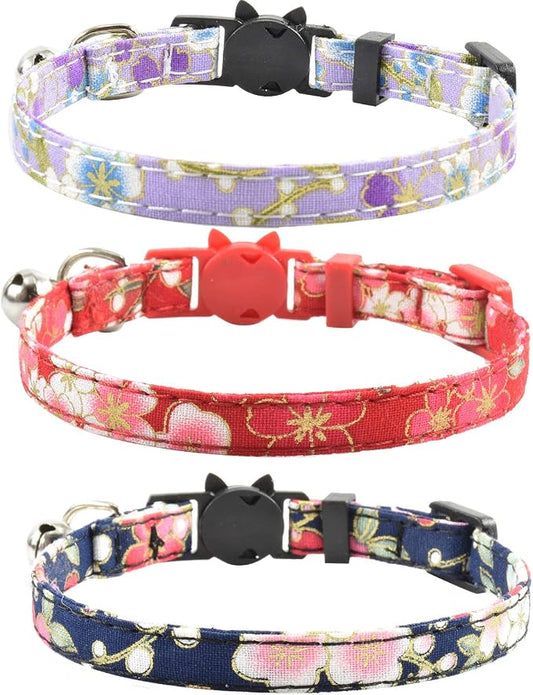 Breakaway Cat Collars with Bell, Durable & Safe Cute Kitten Collars Safety - Image 2