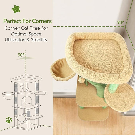 Globlazer Cactus Corner Cat Tree Tower - Image 2