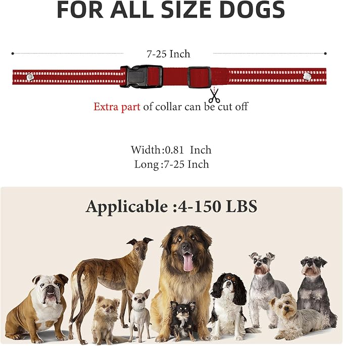Collar Replacement Strap, Reflective Replacement Nylon Collar Strap Dog GPS - Image 7
