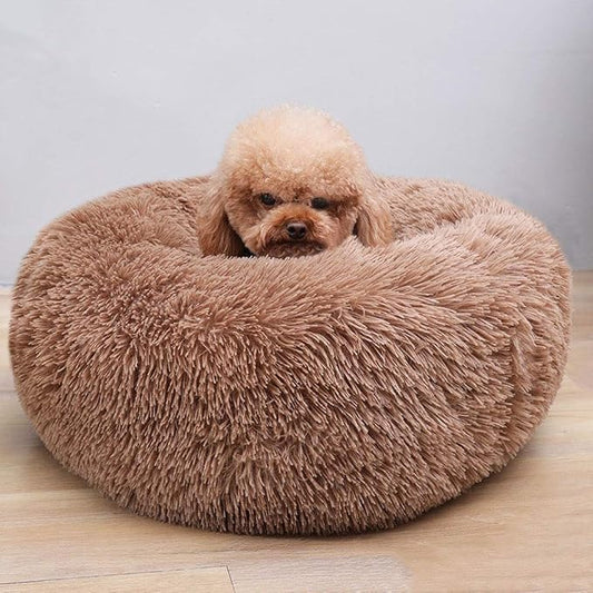 BODISEINT Modern Soft Plush Round Pet Bed - Image 2