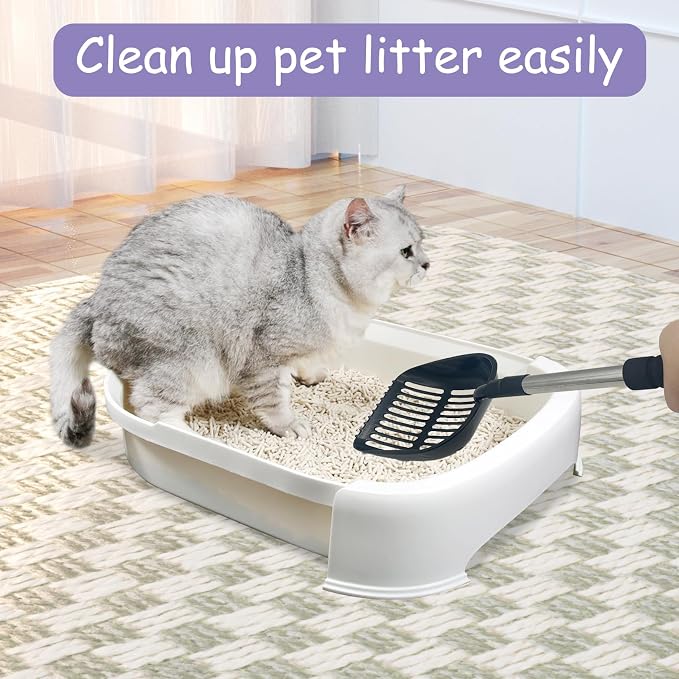 PINVNBY Cat Litter Scooper, Long Handle Litter Sifter Scoop - Image 7