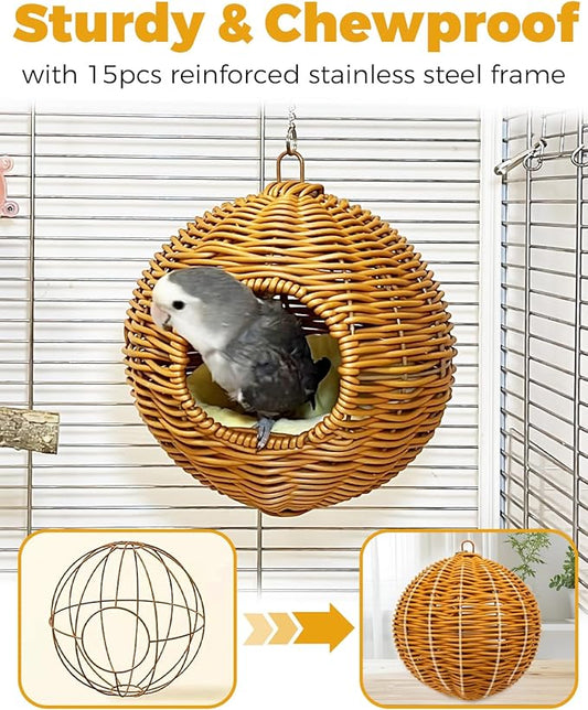 Chewproof Steel Frame Bird Nest - Image 2