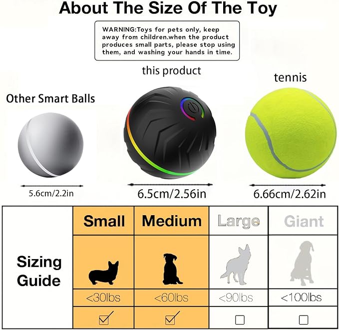 Valentines Day Gifts Interactive Dog Toys Dogs Ball, Moving Dog Toy - Image 9