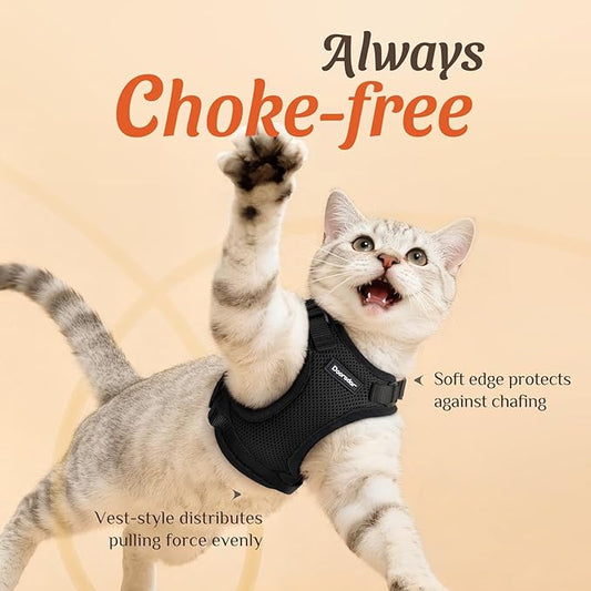 Dooradar Cat Harness and Leash Set, Escape Proof Safe Adjustable Kitten Vest - Image 2
