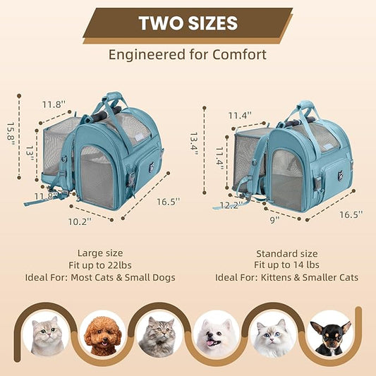 Lollimeow Expandable Cat Carrier Backpack - Image 2