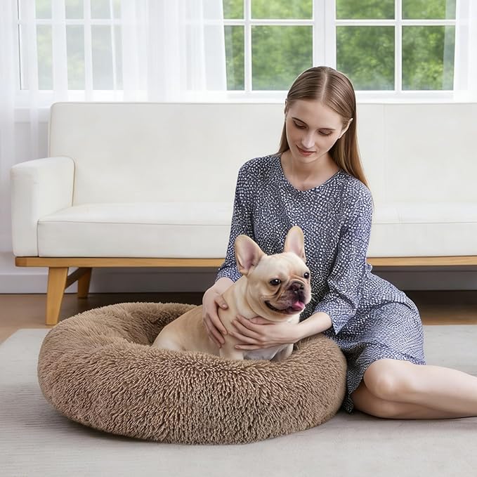 MIXJOY Orthopedic Dog Bed Comfortable Donut Cuddler Round Pet Beds Ultra Soft - Image 7