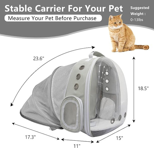 Cat Backpack Carrier Back Expandable Bubble Pet Carrier Backpack - Image 2