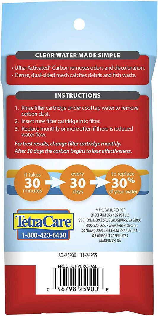 Tetra Filter Aquarium Cartidges, Removes Odors and Discoloration, Ready to Use - Image 2