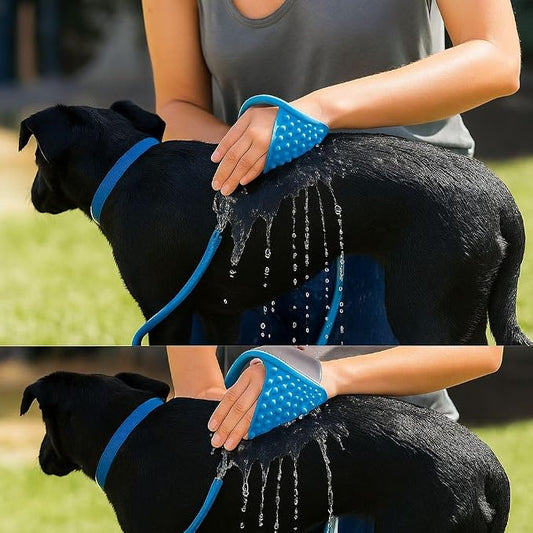 Dog Shower & Grooming Glove – 2-in-1 Pet Bathing Tool - Image 2