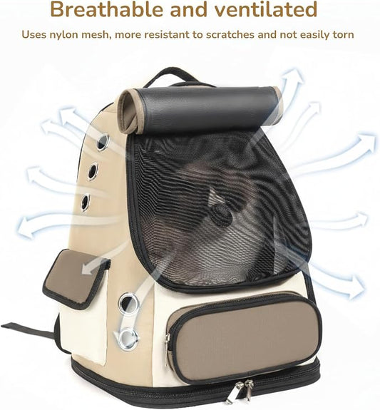 Cat Backpack Carrier, TSA Airline Approved Pet Travel Bag - Image 2
