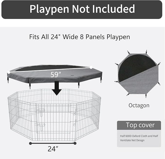 PETIME Top Cover Sun/Rain Proof Provide Shade and Security - Image 2