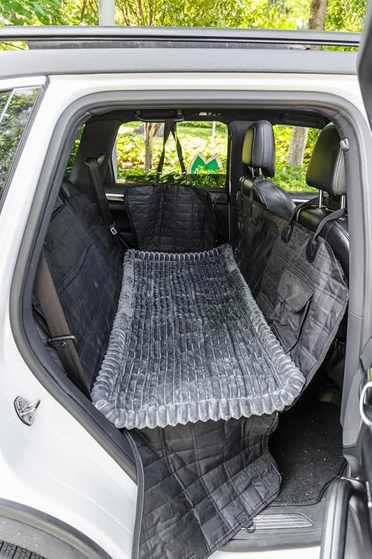 Non-Slip Dog Bed Mat for Car, Fuzzy Backseat Pet Mat, Travel Pet-Friendly Seat - Image 2