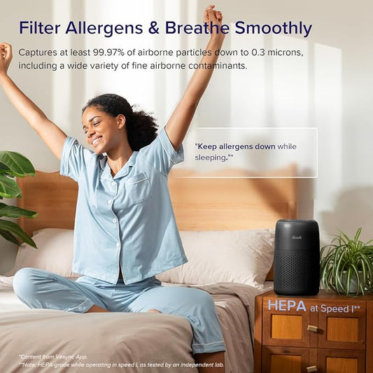 LEVOIT Air Purifiers for Bedroom Home, AHAM VERIFIDE, 3-in-1 Filter - Image 2
