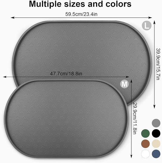 KPWACD Pet Feeding Mat for Dogs and Cats, Silicone Dog Placemat Non-Slip - Image 2
