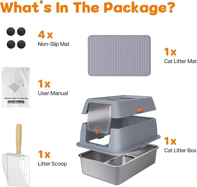 Stainless Steel Litter Box - Image 9