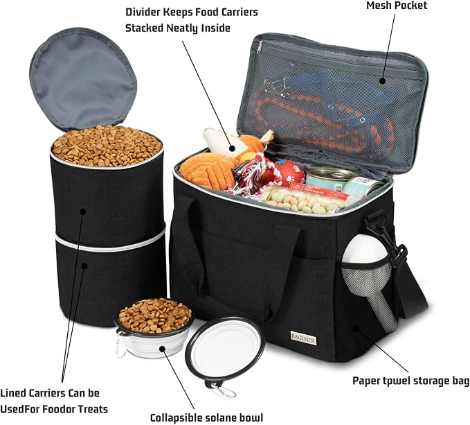 BAGLHER Dog Travel Bag Backpack Pet Supplies Backpack Pet Accessories Storage - Image 7