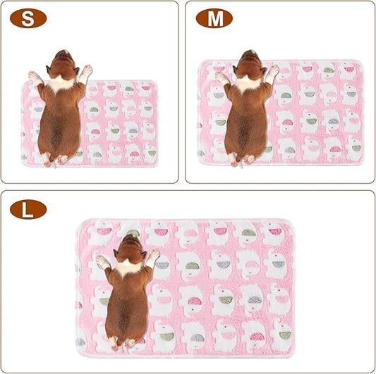 1 Pack 3 Blankets Super Soft Fluffy Premium Fleece Pet Blanket Flannel Paw - Image 2