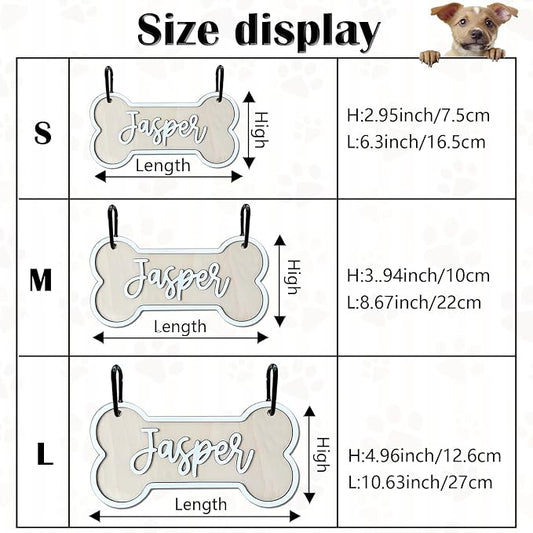 Personalized Dog Crate Sign Custom Dog Kennel Accessories Name Plate Doghouse - Image 2