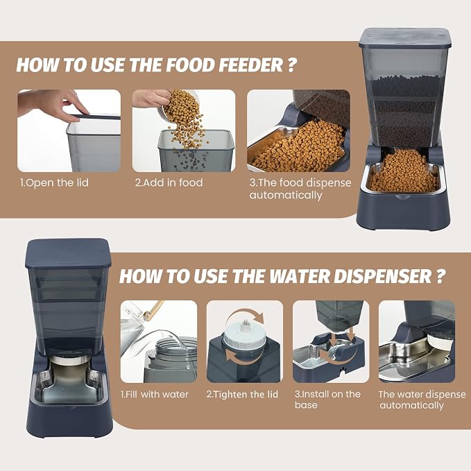 Automatic 5.4L/1.4Gal Pet Waterer, Automatic Dog Water Dispenser Gravity - Image 6