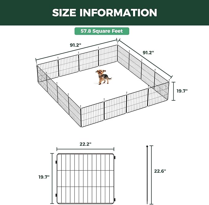 FXW MiniPaws Unleashed Dog Playpen, Expandable & Portable Design - Image 6