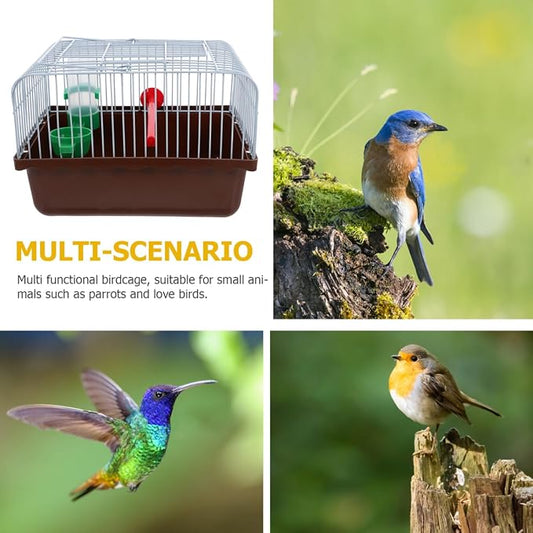 BESPORTBLE Portable Bird Cage for Lovebirds Spacious Travel Carrier - Image 2