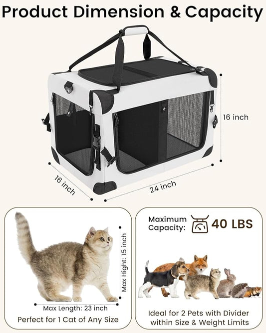 Extra Large Cat Carrier for 2 Cats - Image 2