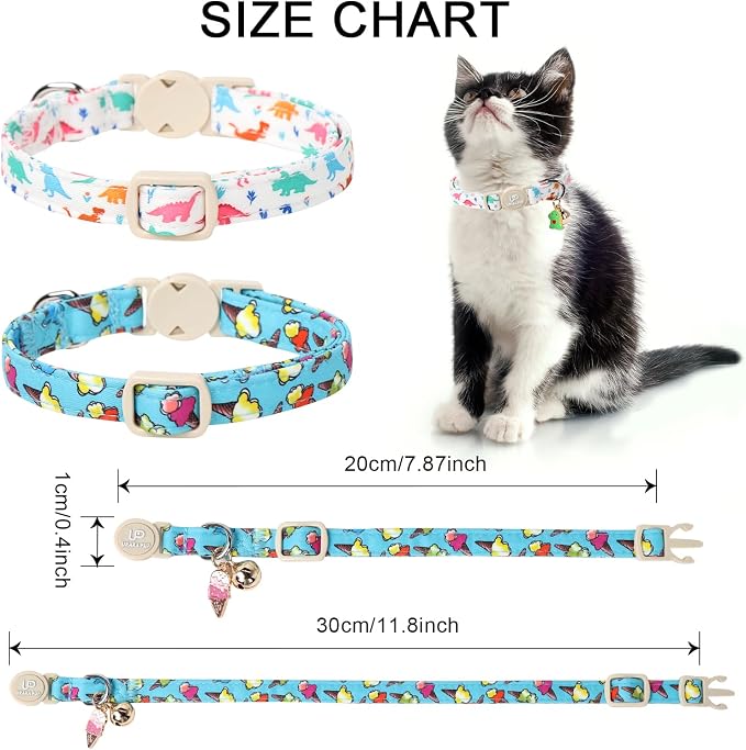 Cat Collar, Cat Collar with Bell, - Image 6
