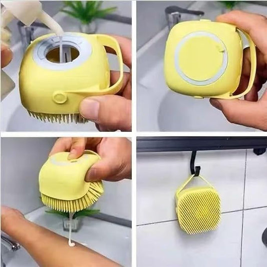 Pets Bath Brush | Scrubber for Bath | Dog Shampoo Brush | Dog Washing/Shower - Image 2