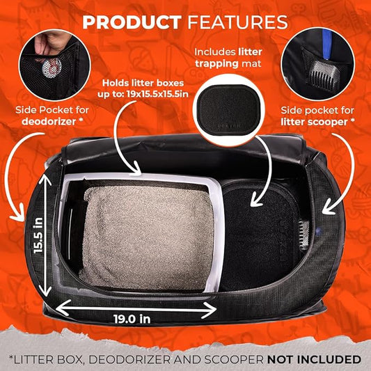 Cat Litter Box Enclosure, Dog Proof, Discreet and Hidden Litter Box, Kitty - Image 2