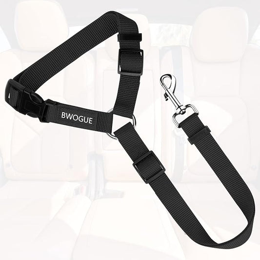BWOGUE Pet Dog Cat Seat Belts, Car Headrest Restraint Adjustable Safety Leads - Image 2
