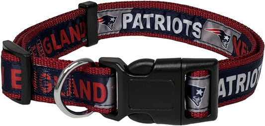 NFL PET Collar New England Patriots Dog Collar, Large Football Team Collar - Image 2