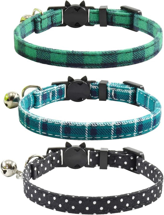 Breakaway cat Collars with Bell, Durable & Safe Cute Kitten Collars Safety - Image 2